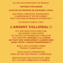 Flacon compte-gouttes argent colloïdal 15ppm 30ml en verre ambré