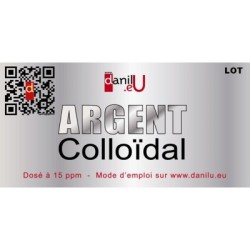 Flacon compte-gouttes argent colloïdal 15ppm 30ml en verre ambré